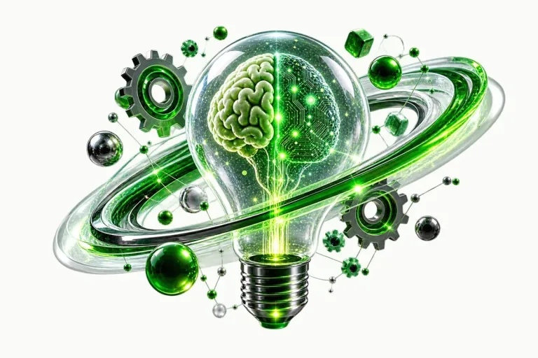 Applied AI visual connecting intelligence, automation and digital systems